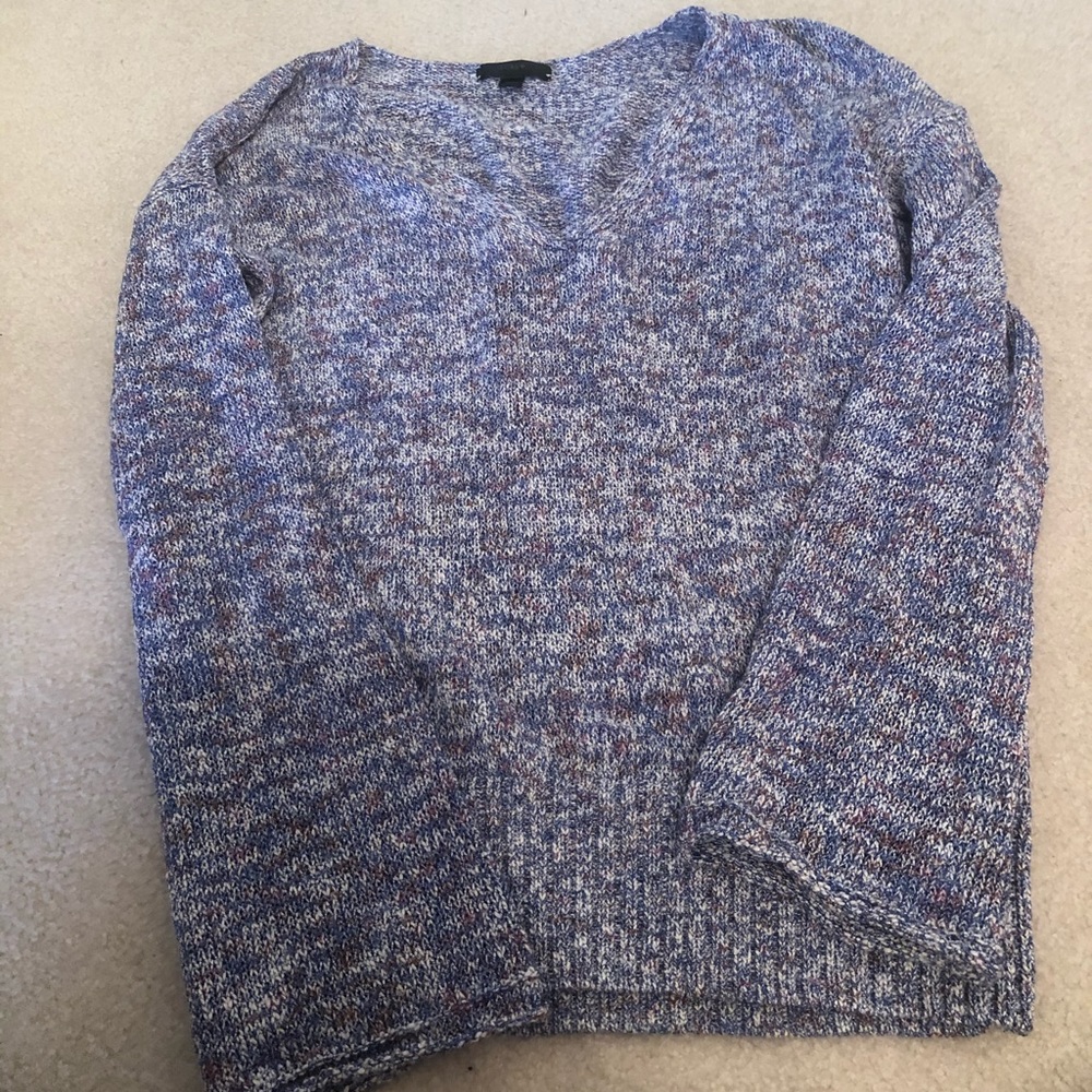 LIKE NEW Jcrew blue and purple sweater XS